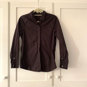 Everlane off-black poplin shirt